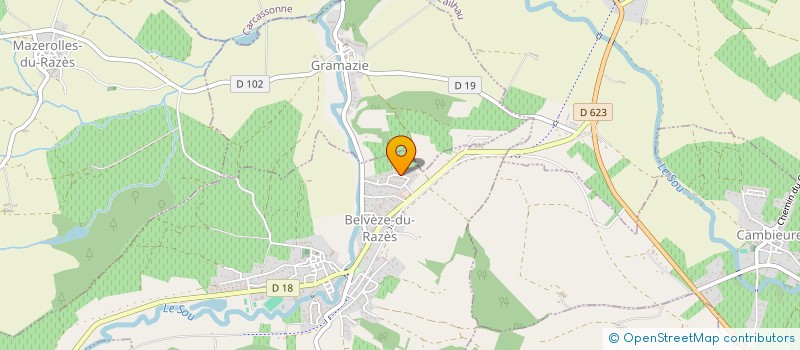 localisation de l'entreprise CLAS  BELVEZE-DU-RAZES