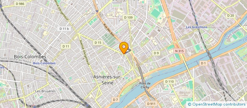 localisation de l'entreprise CLAS à ASNIERES-SUR-SEINE