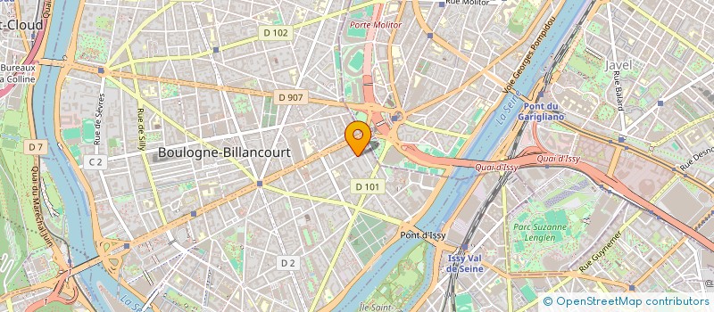 localisation de l'entreprise CLAS BLOMET à BOULOGNE-BILLANCOURT