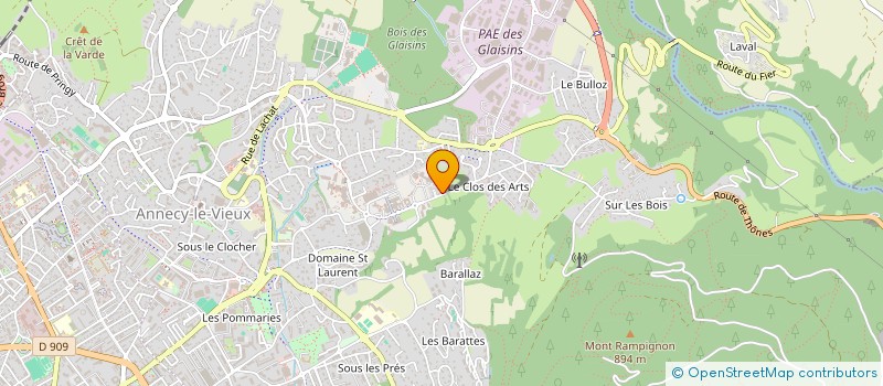 localisation de l'entreprise CLAS COM LOCAL ACTION SOC LAPP à ANNECY
