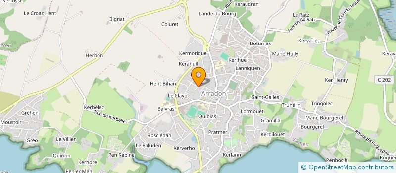 localisation de l'entreprise CLASOGA  ARRADON