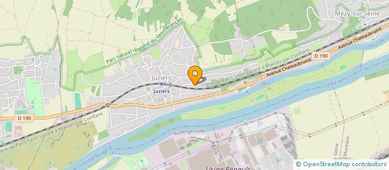 localisation de l'entreprise CLASORO  JUZIERS