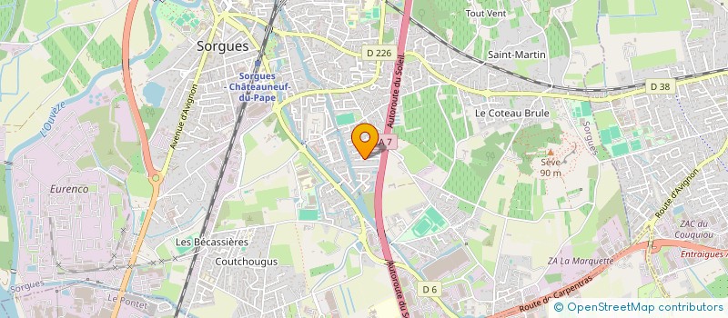 localisation de l'entreprise CLASS'AFFAIRES  SORGUES