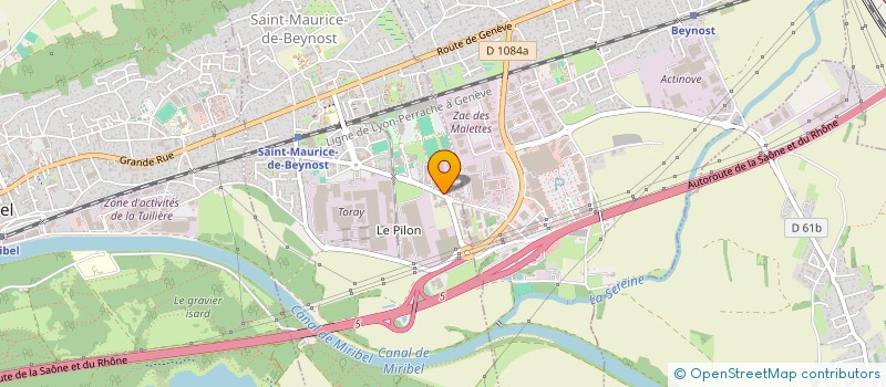 localisation de l'entreprise CLASS AUTO 01  SAINT-MAURICE-DE-BEYNOST