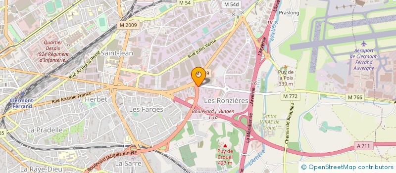 localisation de l'entreprise CLASS AUTO  CLERMONT-FERRAND