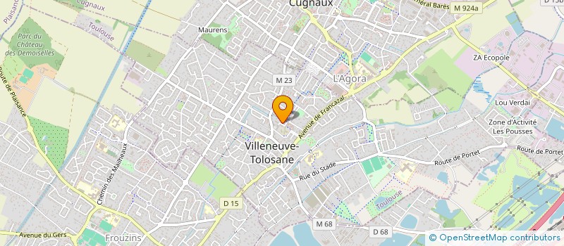localisation de l'entreprise CLASS'GAUFRES07 à VILLENEUVE-TOLOSANE