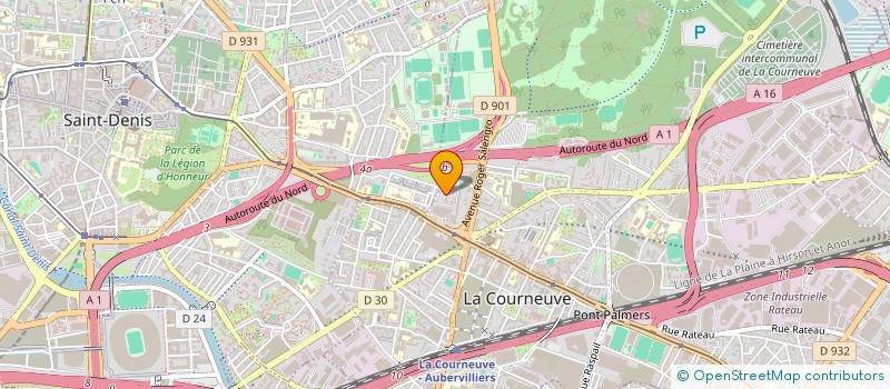 localisation de l'entreprise CLASS M à LA COURNEUVE