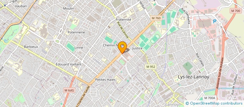 localisation de l'entreprise CLASS MEN à ROUBAIX