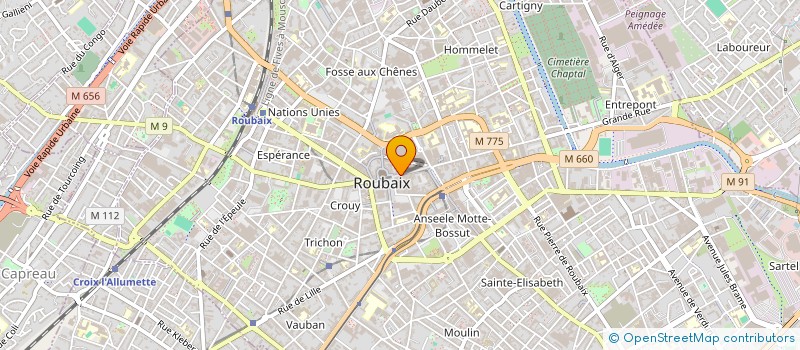 localisation de l'entreprise CLASS'STYL  ROUBAIX