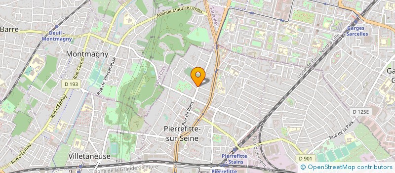 localisation de l'entreprise CLASS TAPIS  PIERREFITTE-SUR-SEINE
