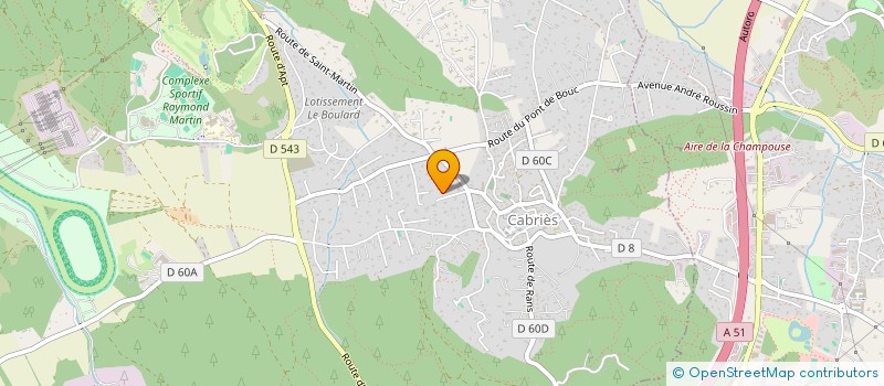 localisation de l'entreprise CLASS' VTC PACA  CABRIES