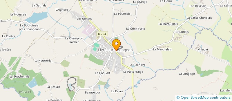 localisation de l'entreprise CLASSE 2 LIVRE SUR CHANGEON  LIVRE-SUR-CHANGEON