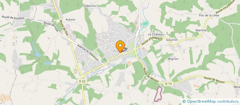 localisation de l'entreprise CLASSE 2027 DE POUILLON  POUILLON