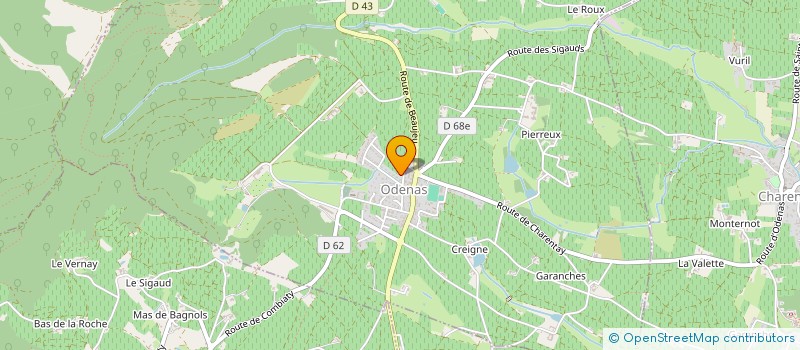 localisation de l'entreprise CLASSE 88 D'ODENAS  ODENAS