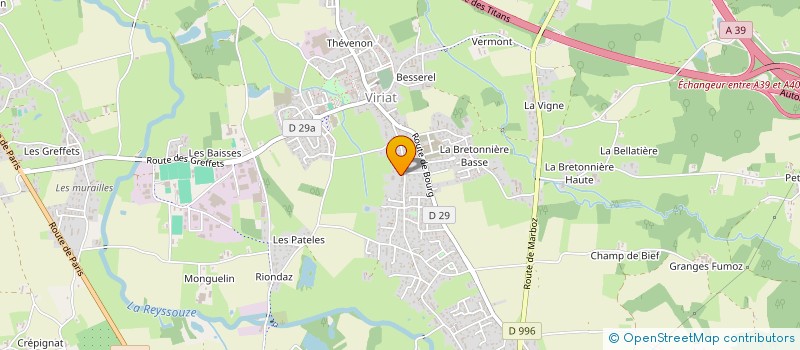 localisation de l'entreprise CLASSE 93 à VIRIAT