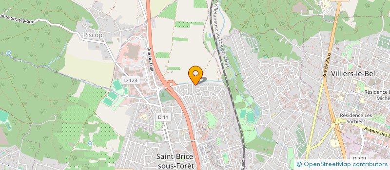 localisation de l'entreprise CLASSE AUTO 95  SAINT-BRICE-SOUS-FORET