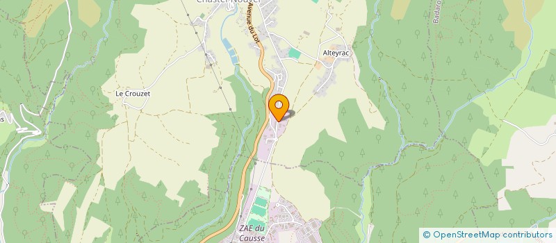 localisation de l'entreprise CLASSE COURTAGE  CHASTEL-NOUVEL