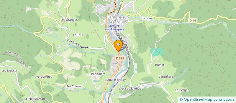 localisation de l'entreprise CLASSE DEFENSE HAUTE AZERGUES  LAMURE SUR AZERGUES