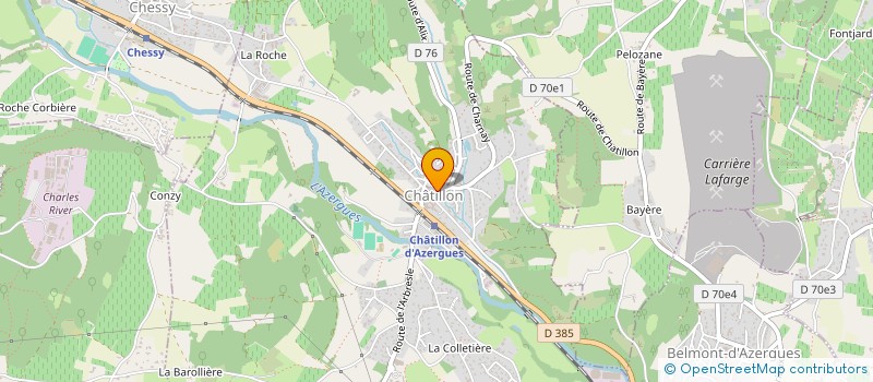 localisation de l'entreprise CLASSE EN 1 DE CHESSY LES MINES  CHESSY