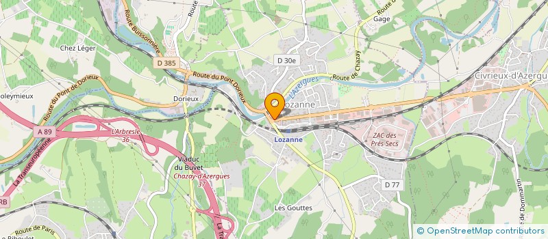 localisation de l'entreprise CLASSE EN 6 DE LOZANNE  LOZANNE