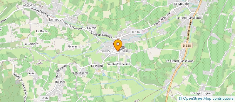 localisation de l'entreprise CLASSE EN 6 POUILLY LE MONIAL à PORTE-DES-PIERRES-DOREES