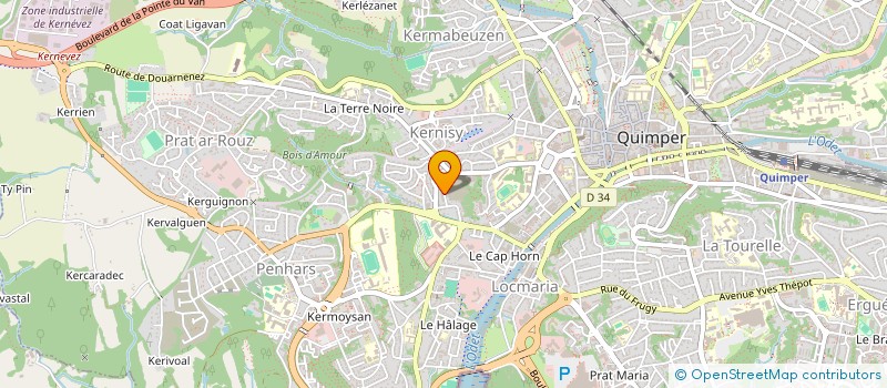 localisation de l'entreprise CLASSE GLAS à QUIMPER