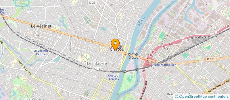 localisation de l'entreprise CLASSE INTERIEUR AMENAGEMENT à CHATOU