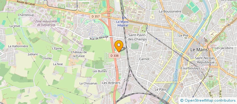 localisation de l'entreprise CLASSES DE DECOUVERTE DE L'ECOLE ELEMENTAIRE DES ARDRIERS  LE MANS