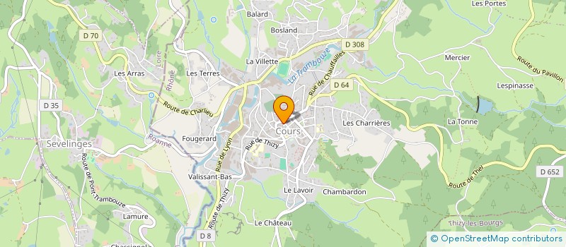 localisation de l'entreprise CLASSES EN 2 ET 3 DE LA VILLE  COURS