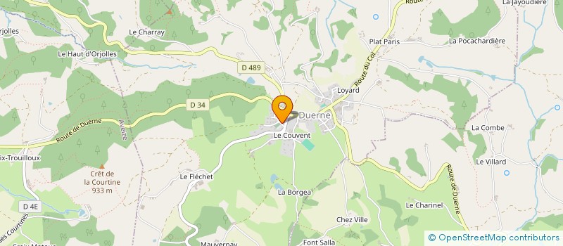 localisation de l'entreprise CLASSES EN 5 DE DUERNE  DUERNE