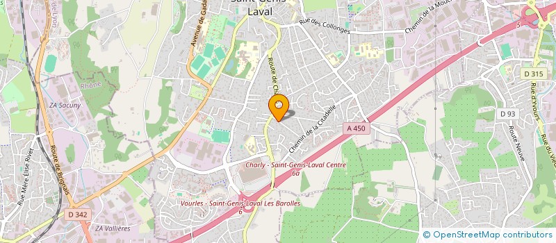 localisation de l'entreprise CLASSES EN 5 DE SAINT GENIS LAVAL à SAINT-GENIS-LAVAL