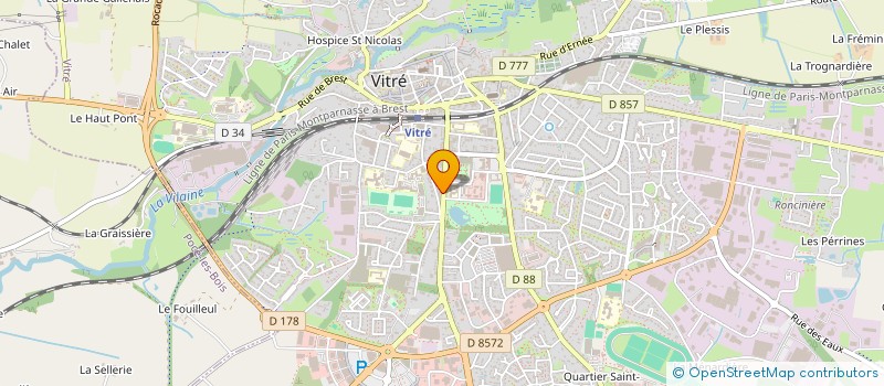 localisation de l'entreprise CLASSES LE PERTRE - ST CYR  VITRE