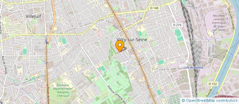 localisation de l'entreprise CLASSI COIFF 3 à VITRY-SUR-SEINE