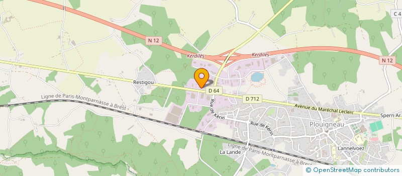 localisation de l'entreprise CLASSIBUREAU  PLOUIGNEAU