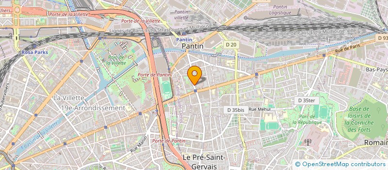 localisation de l'entreprise CLASSIC GROUP PARIS  PANTIN