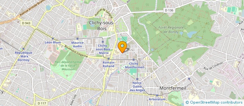 localisation de l'entreprise CLASSIC LAVAGE AUTO à CLICHY-SOUS-BOIS