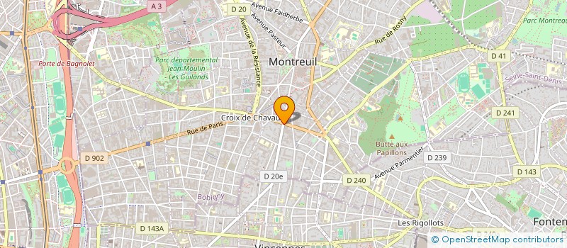 localisation de l'entreprise CLASSIC TRANSPORT à MONTREUIL