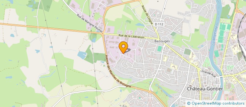 localisation de l'entreprise CLASSIM  CHATEAU-GONTIER-SUR-MAYENNE