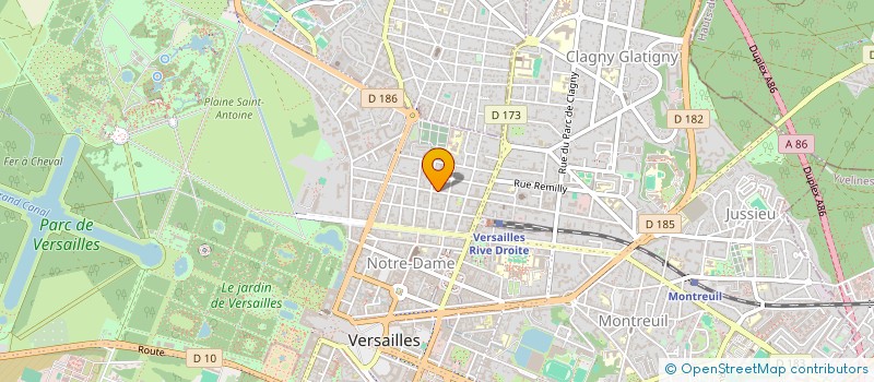 localisation de l'entreprise CLASSIQUE AERO FRANCE à VERSAILLES