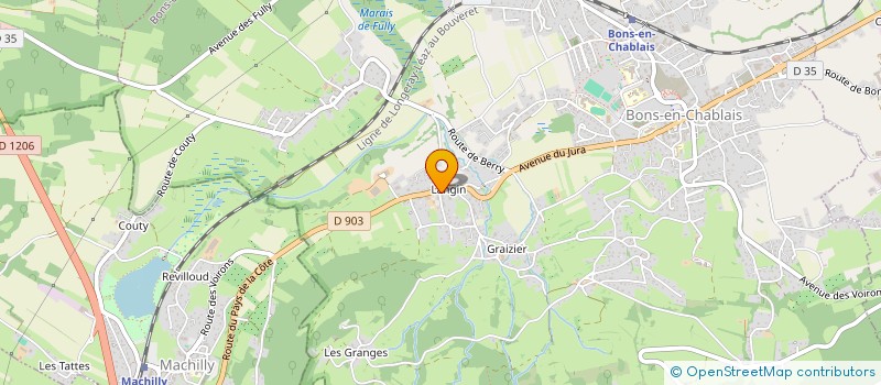 localisation de l'entreprise CLASSIQUE AUTOWERKS  BONS-EN-CHABLAIS