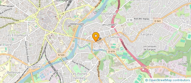 localisation de l'entreprise CLASTELLMATH à LIMOGES