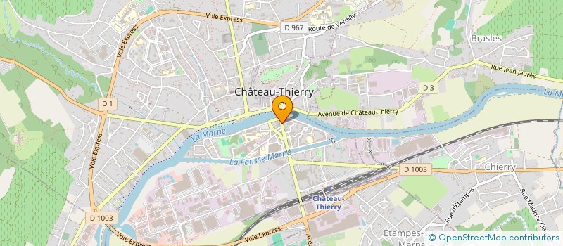 localisation de l'entreprise CLASTEPH à CHATEAU-THIERRY