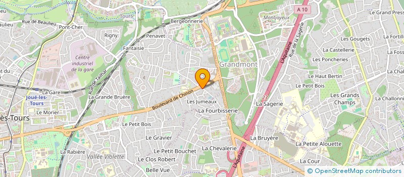 localisation de l'entreprise CLAT IMMO à JOUE-LES-TOURS