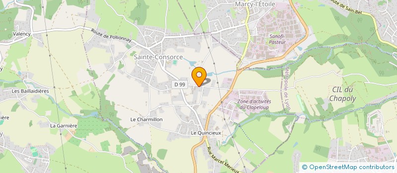 localisation de l'entreprise CLATEM  SAINTE-CONSORCE