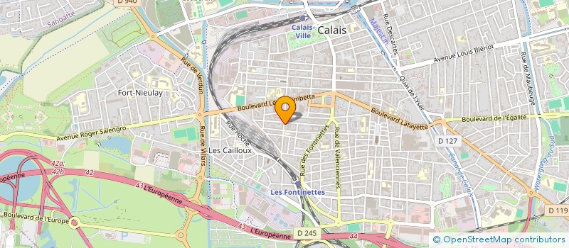 localisation de l'entreprise CLATHERA  CALAIS