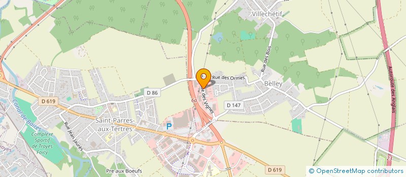 localisation de l'entreprise CLAUCALICE  VILLECHETIF