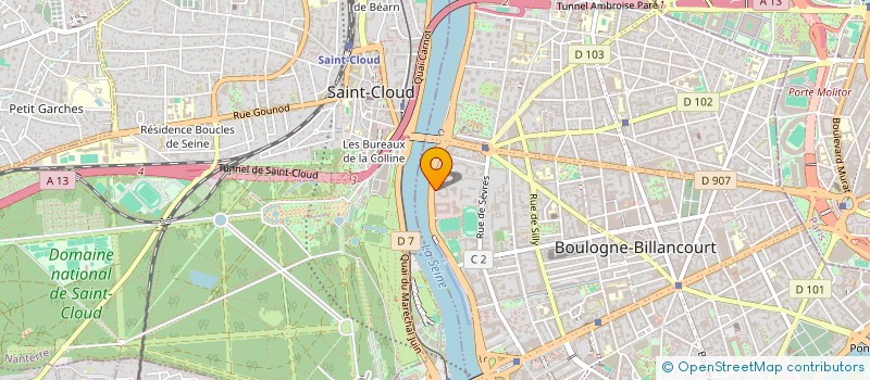 localisation de l'entreprise CLAUDE à BOULOGNE-BILLANCOURT
