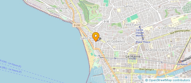 localisation de l'entreprise CLAUDE  OCTEVILLE-SUR-MER