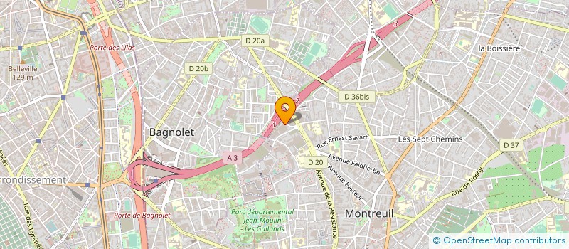 localisation de l'entreprise CLAUDE AVEZ ET FILS à MONTREUIL