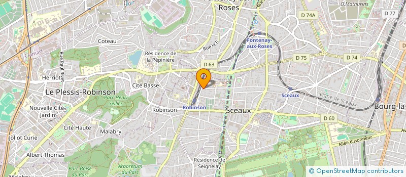 localisation de l'entreprise CLAUDE BERNARD BRICOLAGE à SCEAUX